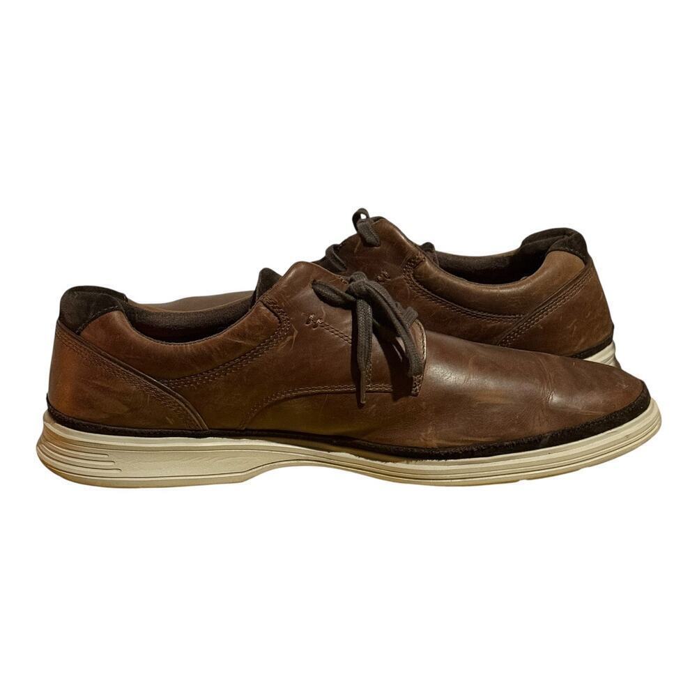 Rockport TruTech Brown Leather Oxford Shoes Men's Size 15 Comfort Walking Casual - Picture 8 of 9